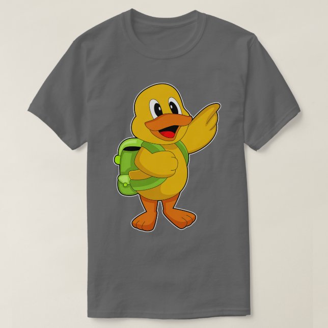 Camiseta Mochila Duck Hiker (Frente do Design)