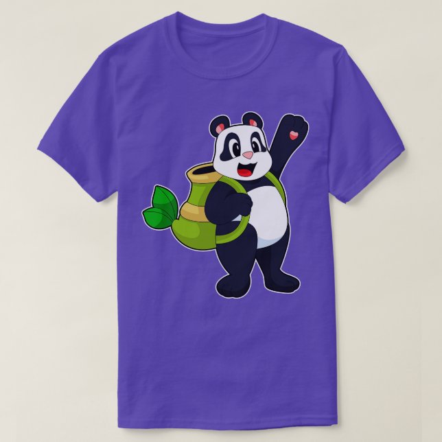 Camiseta Mochila Panda Bamboo (Frente do Design)