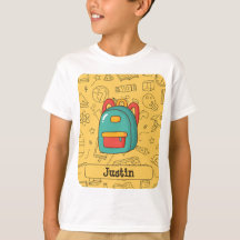 Mochila Personalizada de Volta às Aulas & Desenhos