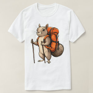 Camiseta Mochileiro Esquilo Aventura Trekking