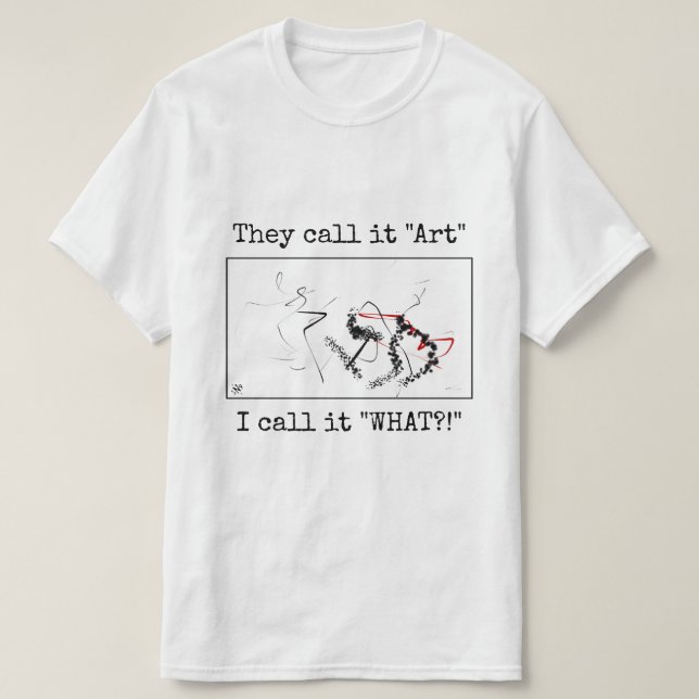 Camiseta Mockery of abstrato art (Frente do Design)