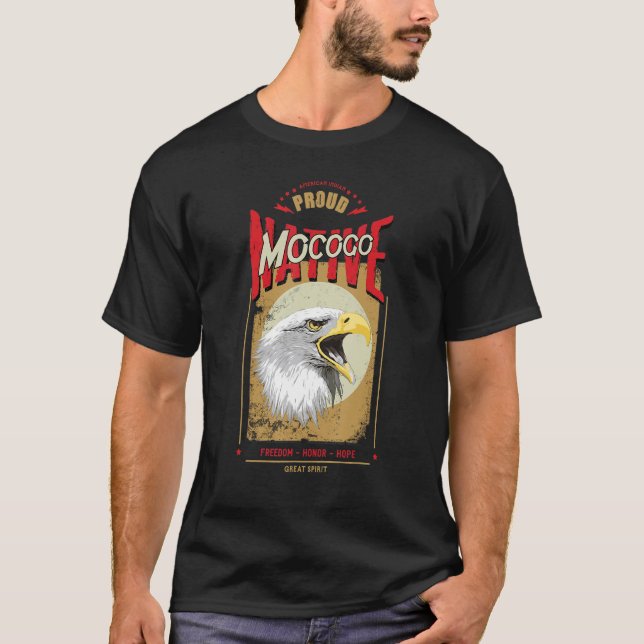 Camiseta Mocogo Native American Eagle Spirit Honra de Vinta (Frente)