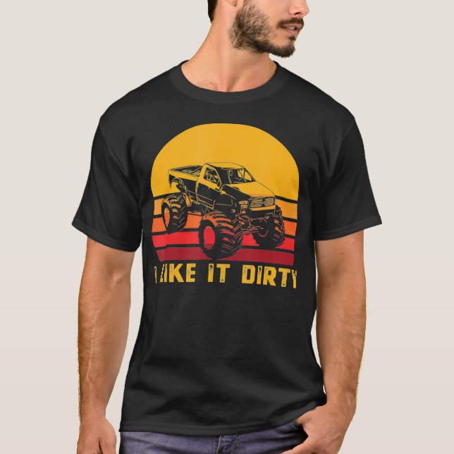 Camiseta Mod Bogging Retro Dirty Muddin (Frente)