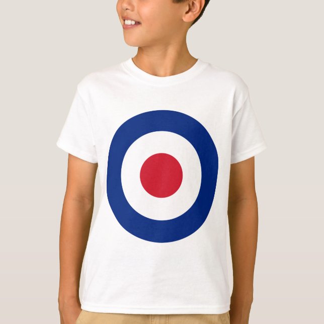 Camiseta Mod - Clássico Roundel - Alvo de Arqueiro Bullseye (Frente)