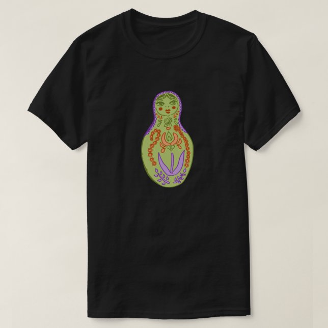 Camiseta Mod Matryoshka Doll Graphic Tee (Frente do Design)
