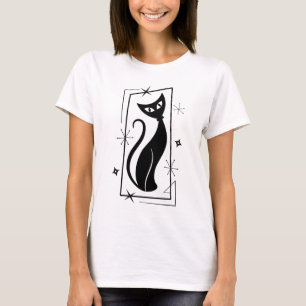 Camiseta MOD MCM do Espaço Moderno do Cat MidCentury Atomic