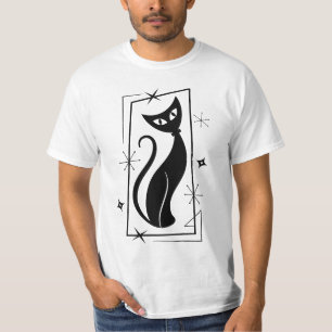 Camiseta MOD Moderno MCM de Cat MidCentury Legal da Estrela