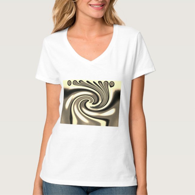 Camiseta Moda artística bastante chique (Frente)
