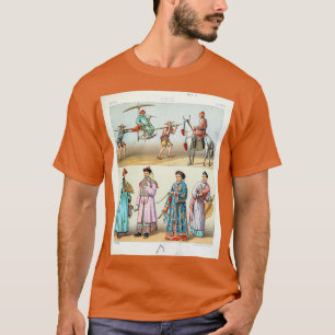 Camiseta Moda asiática antiga e acessórios 1