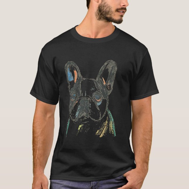Camiseta Moda Bulldog Francês (Frente)