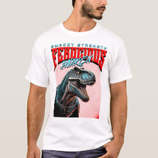 Camiseta Moda Casual Streetwear CoolT-Rex Design de Arte