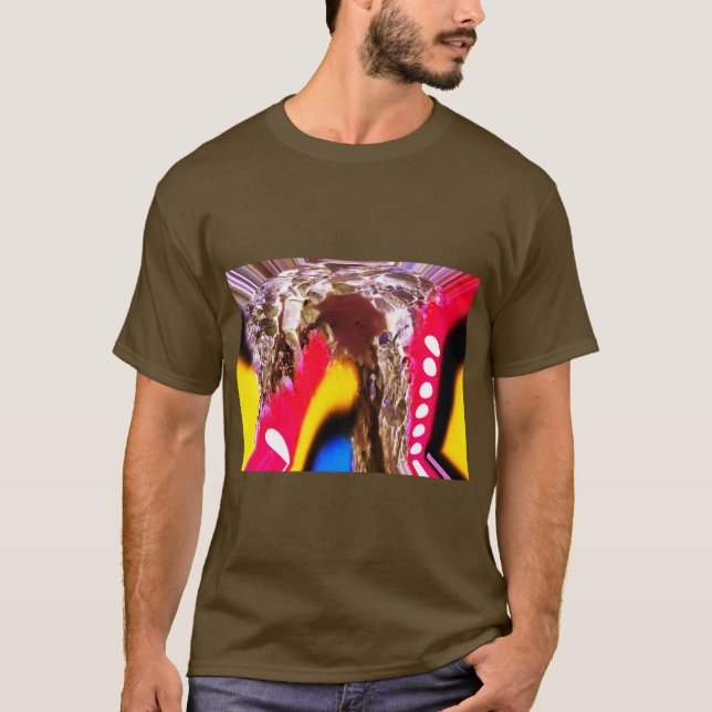 Camiseta Moda da caverna de alienígena (Frente)