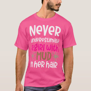 Camiseta Moda de 5.000 rinos que executam o Team Muddy Hair