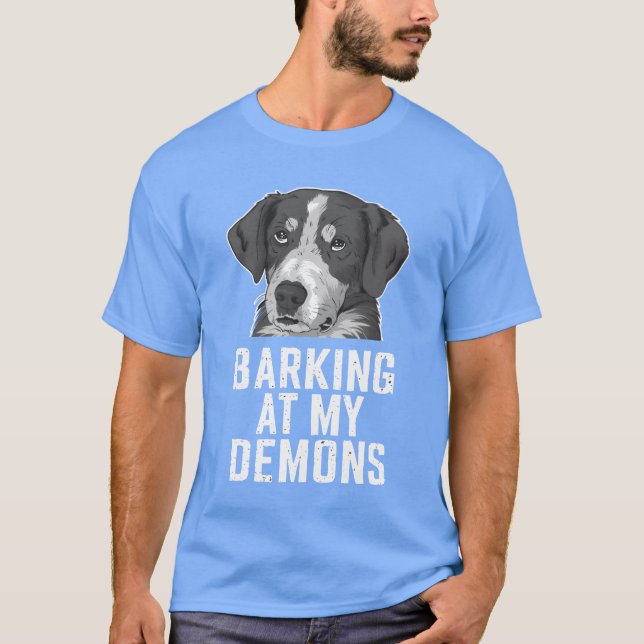Camiseta Moda de Alternativo de Cachorro Gótico Emo para Di (Frente)