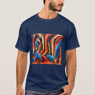 Camiseta Moda de arte vulcânica