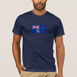 Camiseta Moda de Bandeira Kia Ora e Nova Zelândia / T Nova