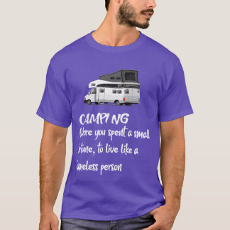 Camiseta MODA DE EQUIPAMENTO DE ACAMPAMENTO ENGRAÇADO famíl