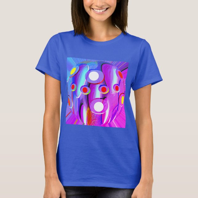 Camiseta moda de globo de Natal (Frente)