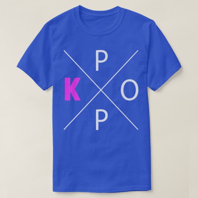 Camiseta Moda de Merch do Kpop K-Pop X Music Korea (Frente do Design)