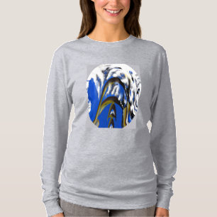 Camiseta Moda de neve e céu de inverno