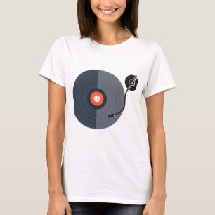 Camiseta moda de recordes de música
