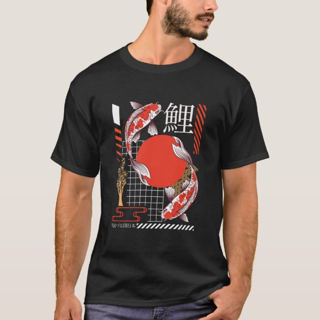 Camiseta Moda de Rua Coi Japonesa (Frente)