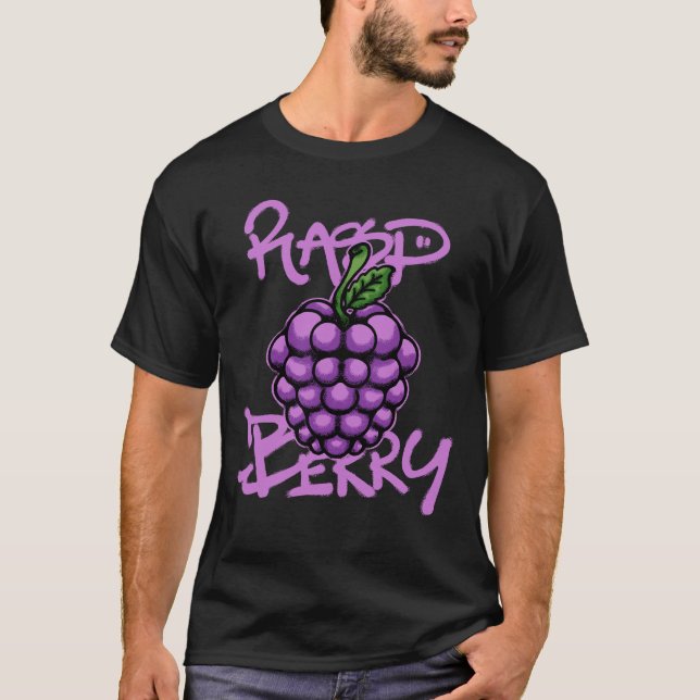 Camiseta Moda de rua Framboesa (Frente)