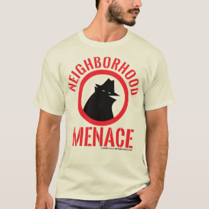 Camiseta Moda de rua hip-hop retrô ameaça de bairro