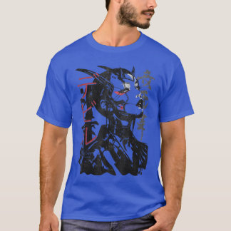 Camiseta Moda de Rua Japonesa Cyberpunk Y2Kechwear Retro Ho