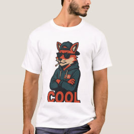 Camiseta Moda de Rua Japonesa Raposa - COOL Urban Anime