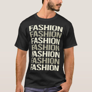 Camiseta Moda de Texto Branco