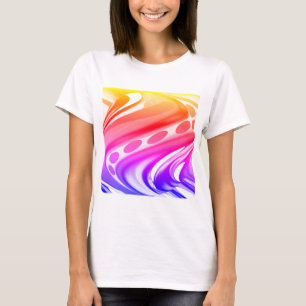 Camiseta Moda de torção de arte do rico