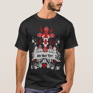 Camiseta Moda do tronco Posto do gótico