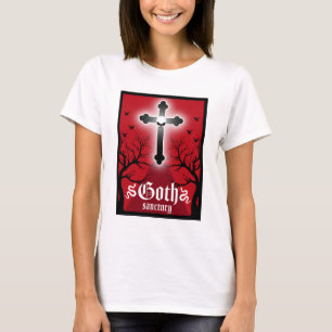 Camiseta Moda do tronco Posto do gótico