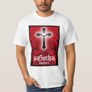 Camiseta Moda do tronco Posto do gótico