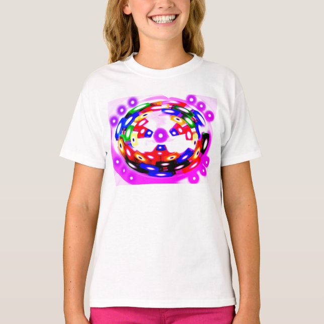 Camiseta Moda dos blocos divertidos (Frente)