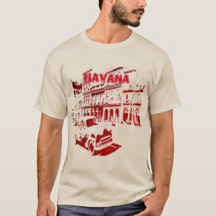 Camiseta Moda dos Homens da Rua Cubana
