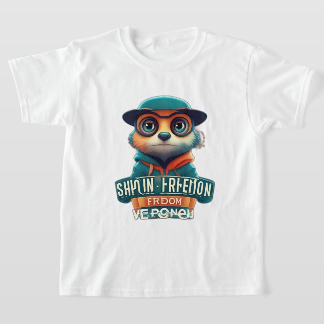 Camiseta Moda dos Meninos (Postura )