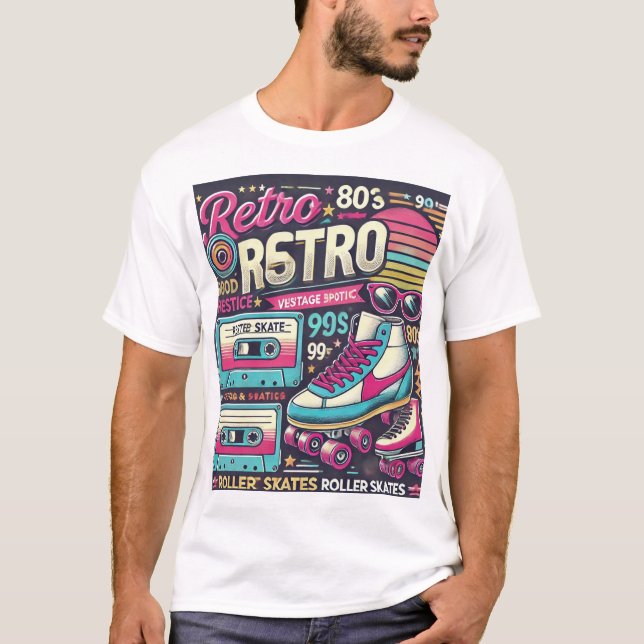 Camiseta Moda e nostalgia retrô (Frente)