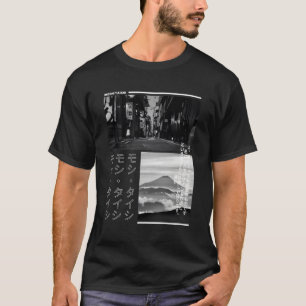 Camiseta Moda estética de roupa japonesa