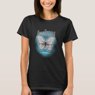 Camiseta Moda Urbana Estética Afiada Borboleta Cromada