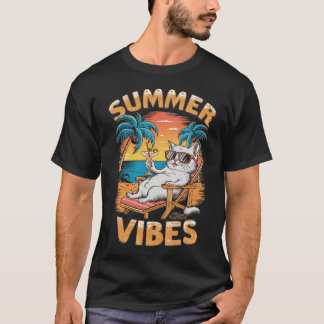 Camiseta Modas de Estilo das Víbias de Verão