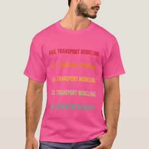 Camiseta Modelagem de Transporte Ferroviário de Modelo H