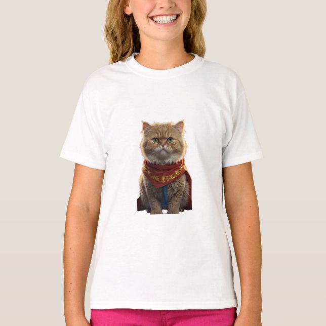 Camiseta Modelo 53, Camiseta-Impressão de Cartoon Vibrante: (Frente)