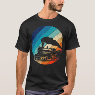 Camiseta Modelo Antigo da Locomotiva de Retro-Locomotiva da