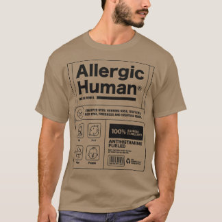 Camiseta Modelo base Alérgico Humano por Tobe Fonseca