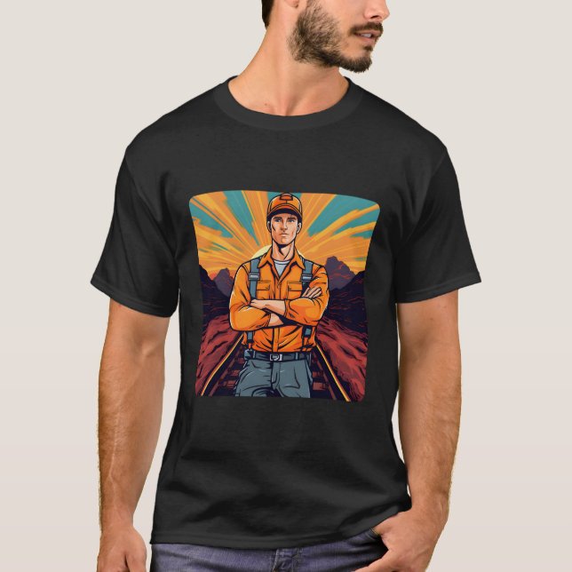 Camiseta Modelo Caminho de ferro Modelo (Frente)