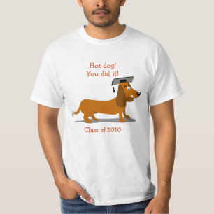 Camiseta Modelo customizável da graduação do cão do