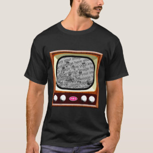 Camiseta modelo da televisão do 50 - preto
