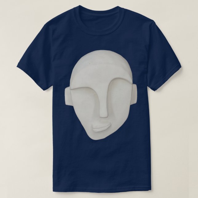 Camiseta Modelo de argila facial torrada (Frente do Design)